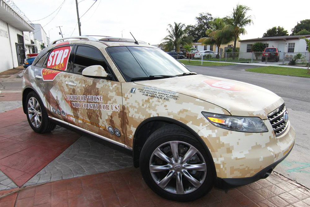 CustomWrapped Infiniti SUV For A Good Cause