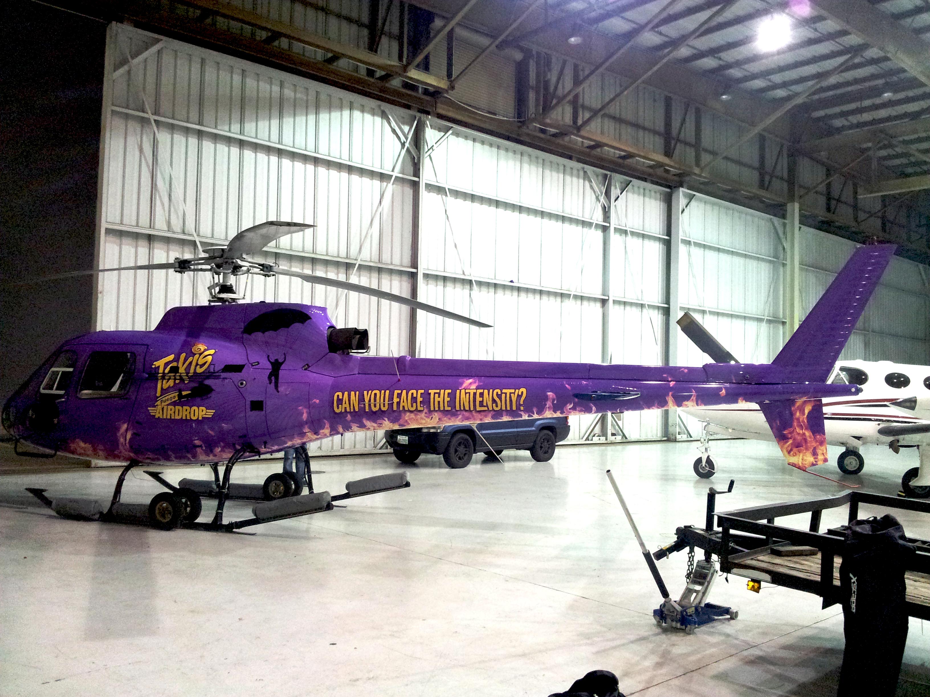 A Helicopter Wrap For A Tasty Promotion